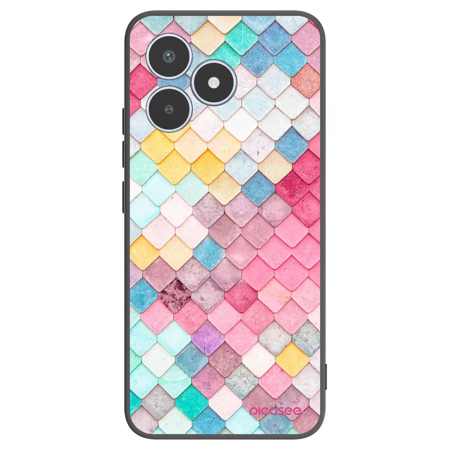 Picasee silikonový černý obal pro Realme C53 - Barevná střecha