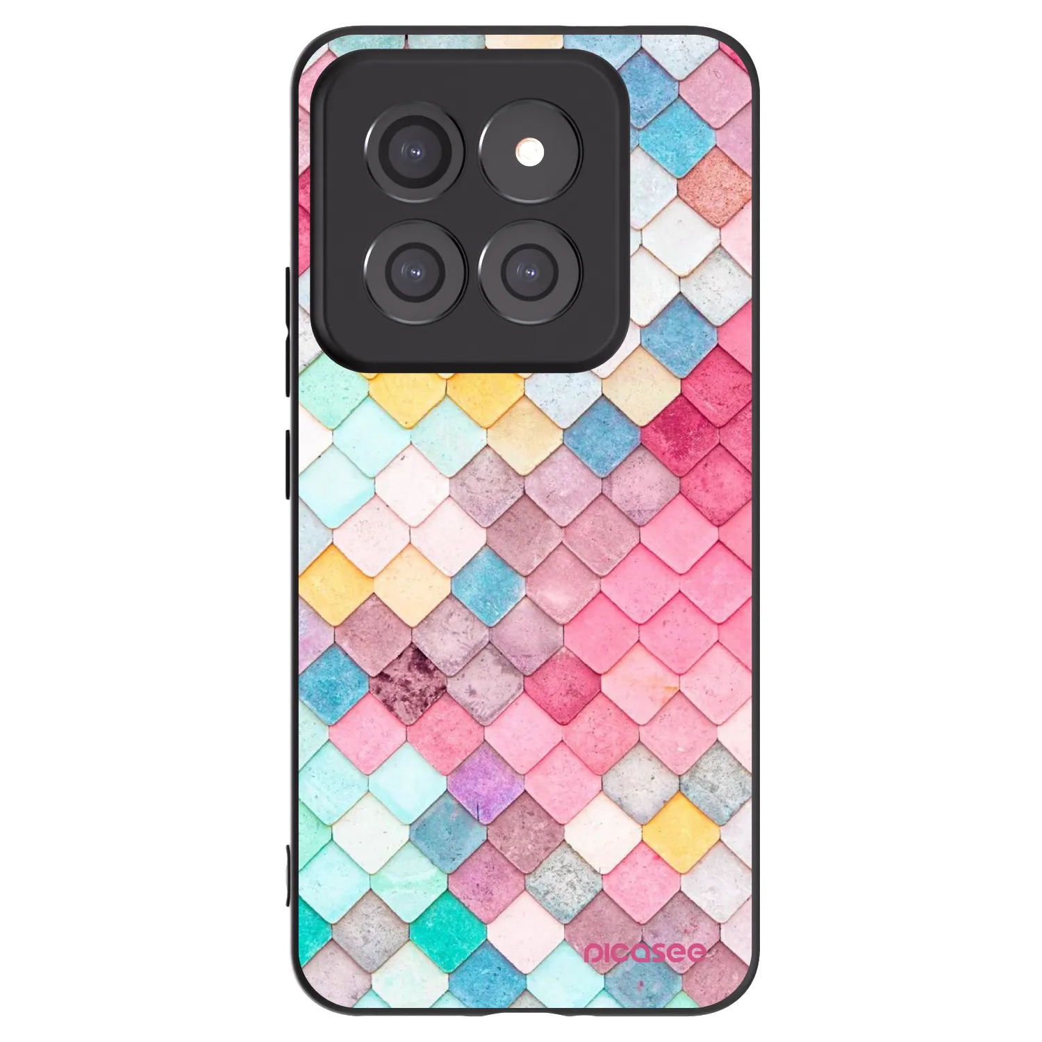 Picasee silikonový černý obal pro Xiaomi 14 Pro - Barevná střecha