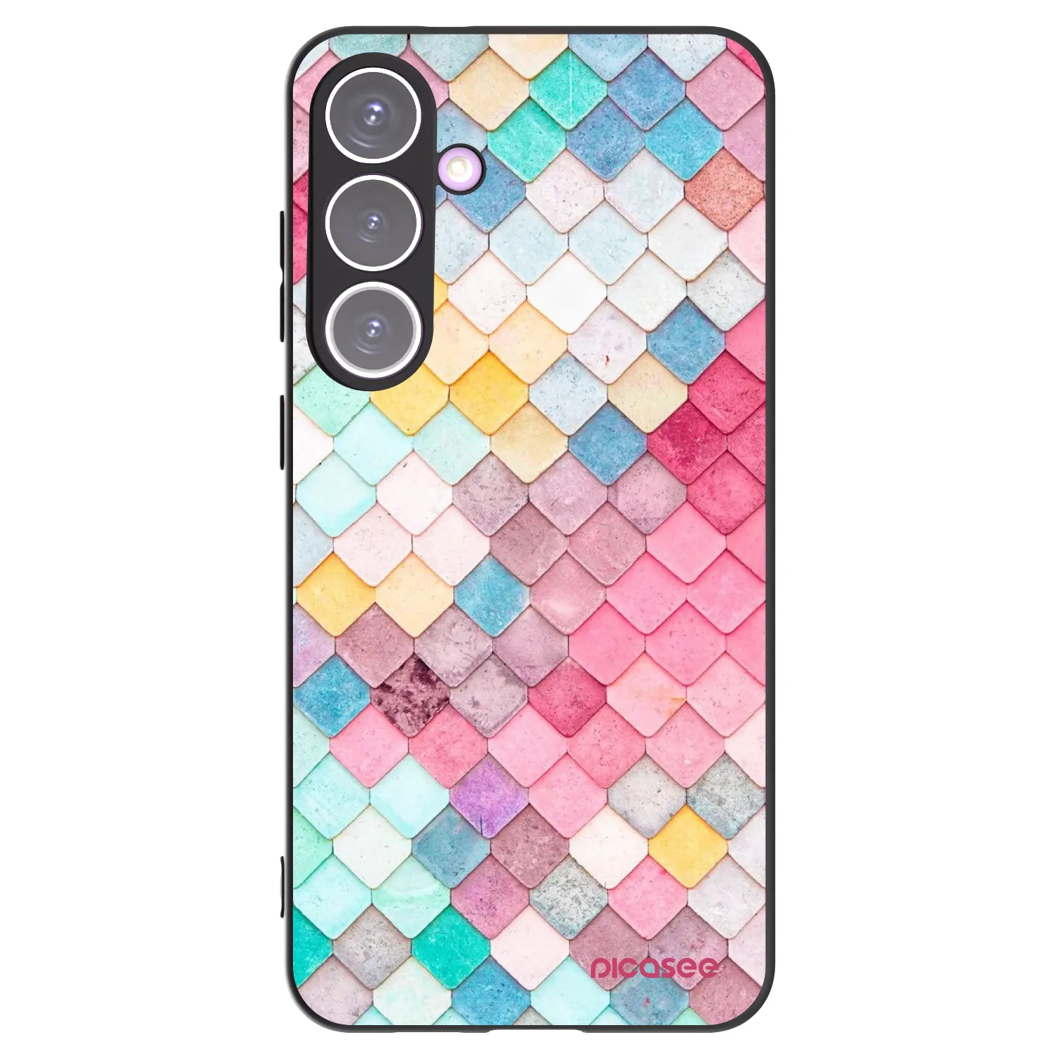 Picasee silikonový černý obal pro Samsung Galaxy S24+ S926B 5G - Barevná střecha