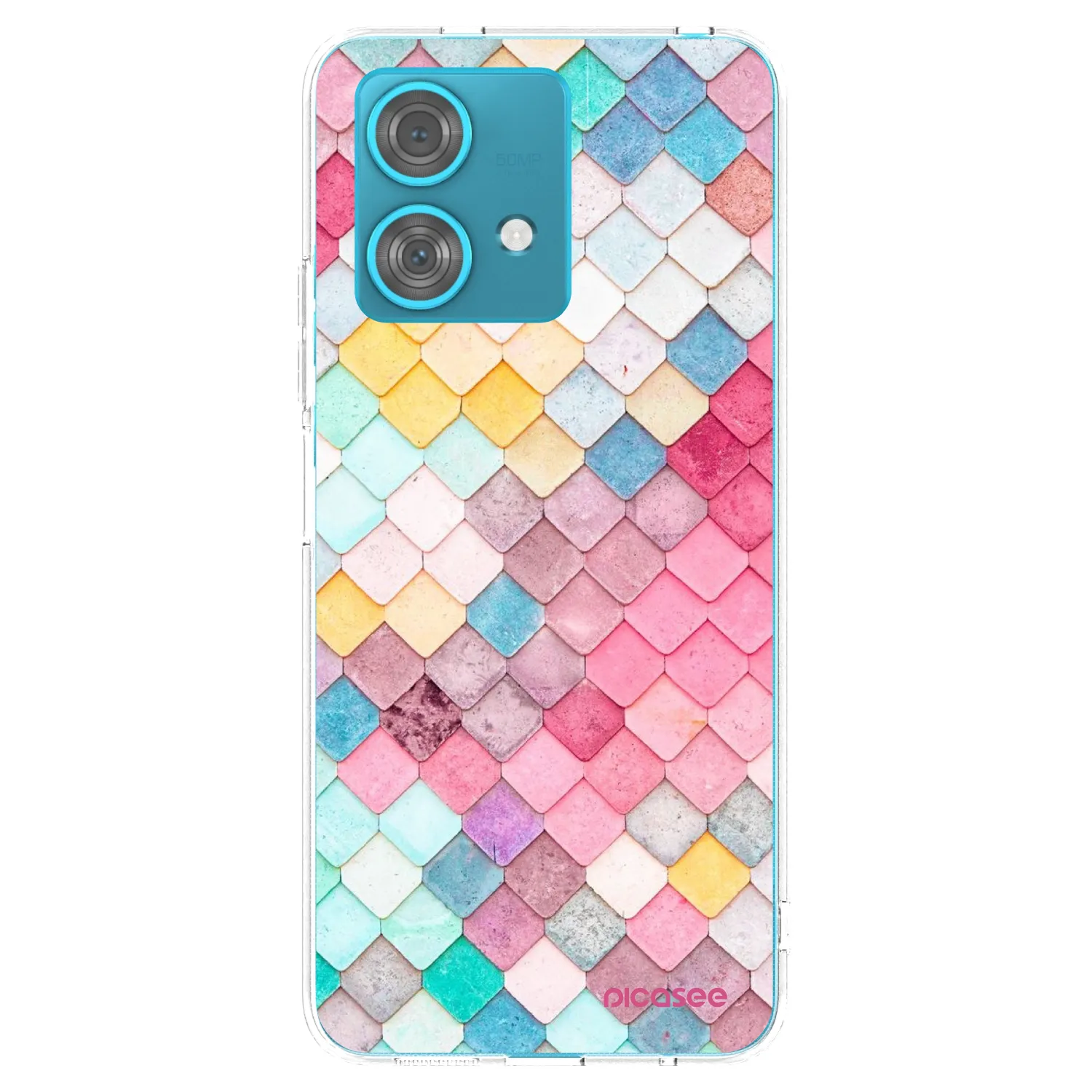 Picasee silikonový průhledný obal pro Motorola Edge 40 Neo - Barevná střecha