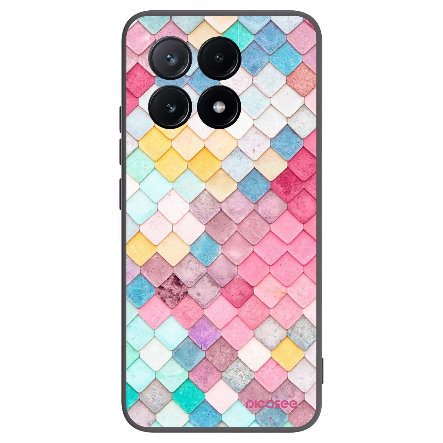 Picasee silikonový černý obal pro Xiaomi Poco X6 Pro - Barevná střecha