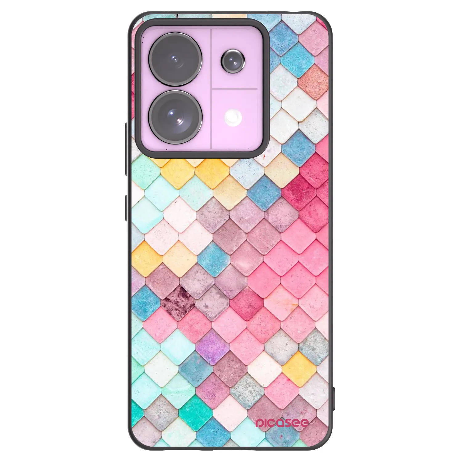 Picasee silikonový černý obal pro Xiaomi Redmi Note 13 Pro 5G - Barevná střecha