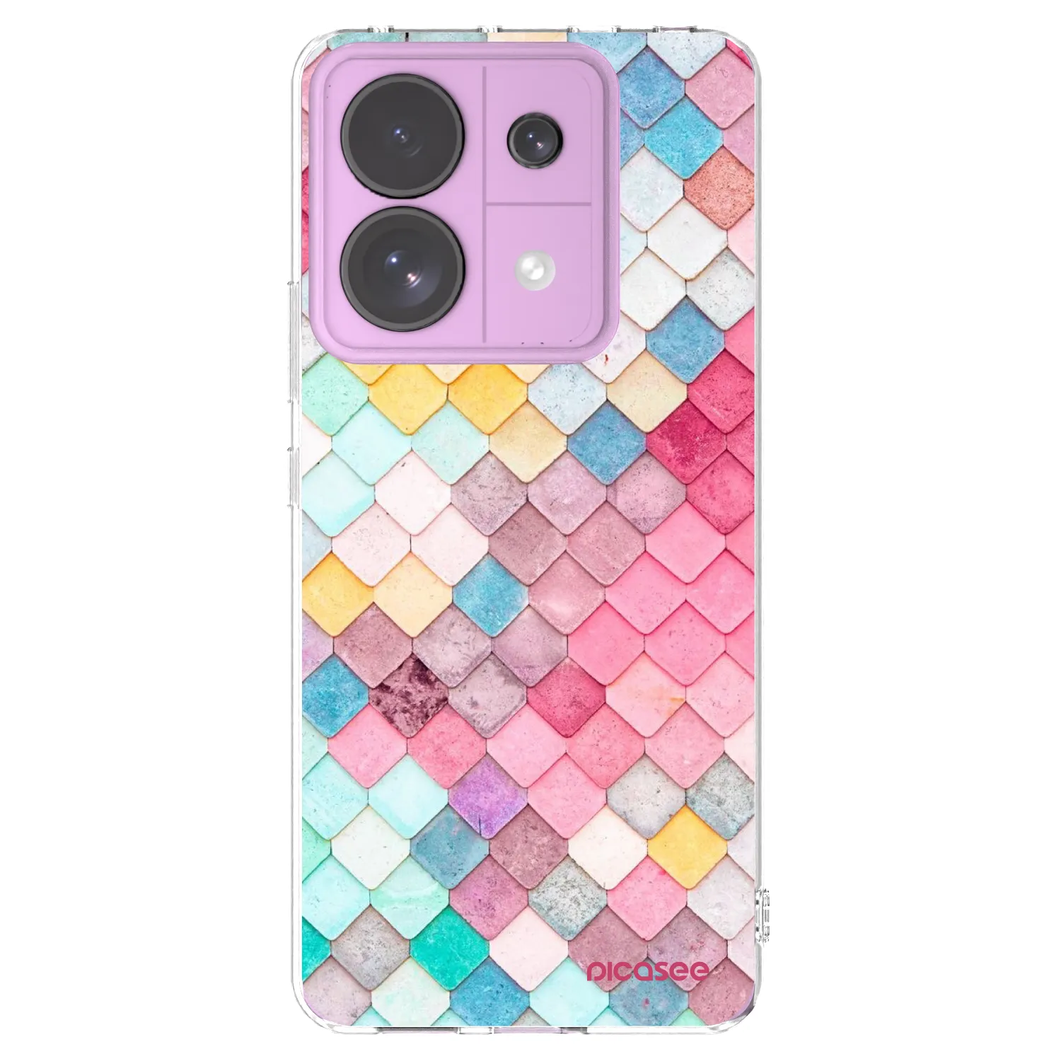Picasee silikonový průhledný obal pro Xiaomi Redmi Note 13 Pro 5G - Barevná střecha