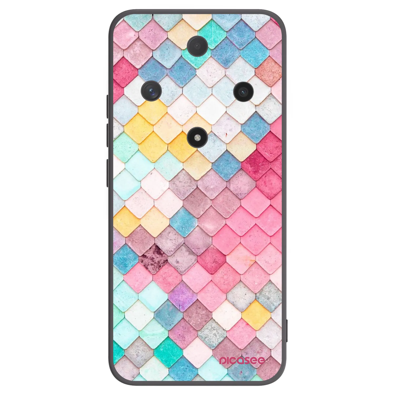 Picasee silikonový černý obal pro Honor Magic6 Lite 5G - Barevná střecha
