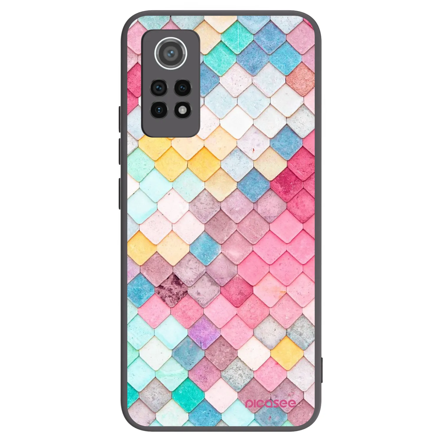 Picasee silikonový černý obal pro Xiaomi Redmi Note 12 Pro 4G - Barevná střecha