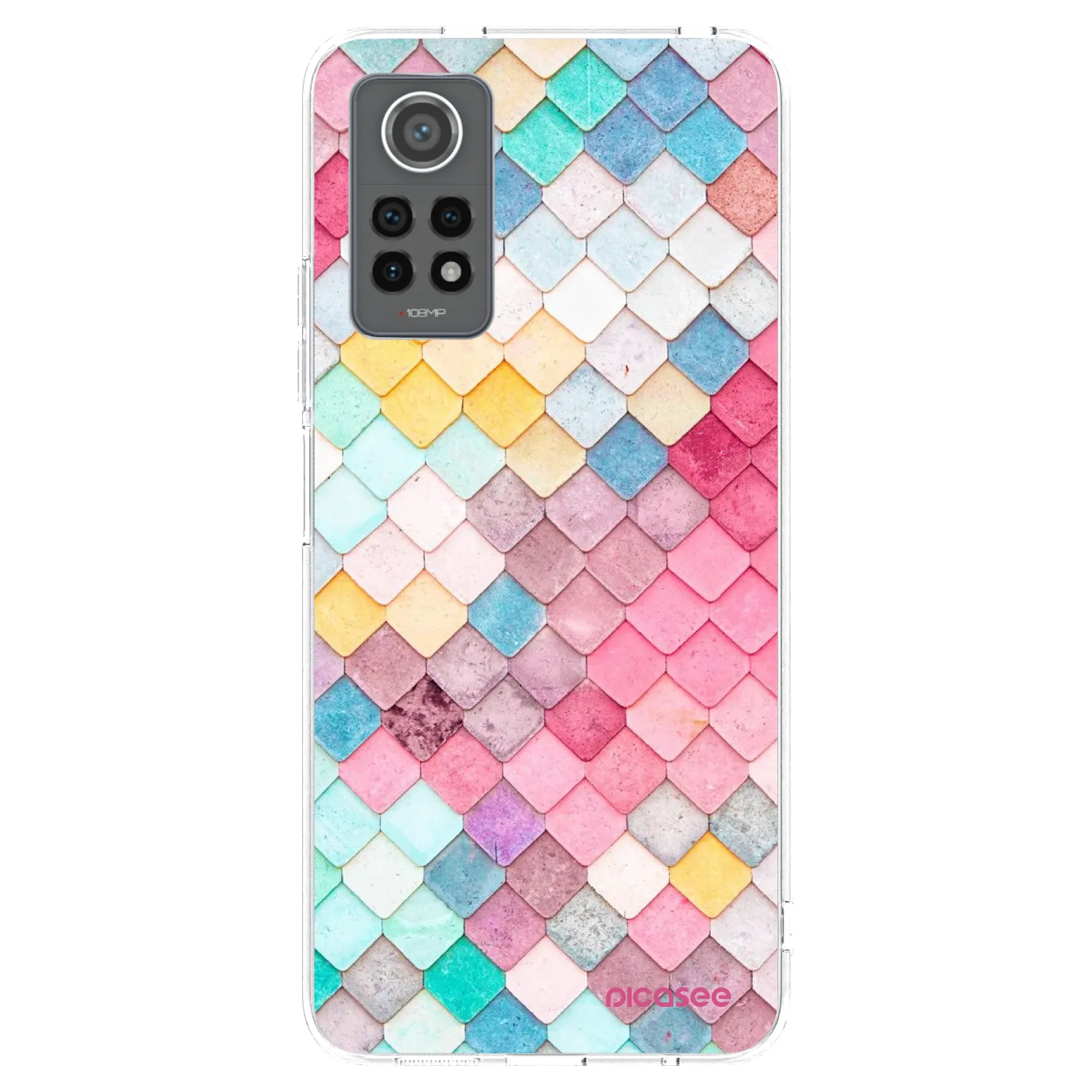 Picasee silikonový průhledný obal pro Xiaomi Redmi Note 12 Pro 4G - Barevná střecha