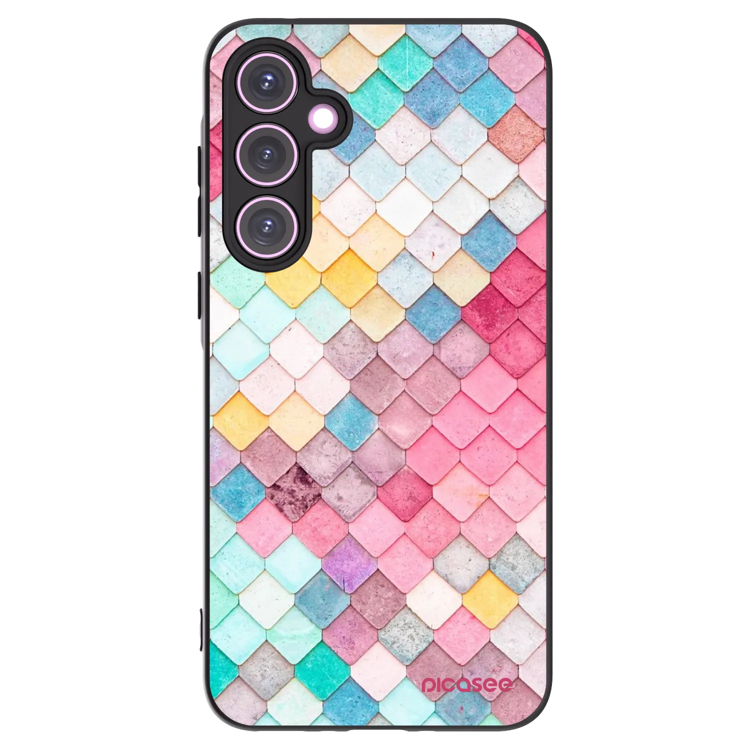 Picasee silikonový černý obal pro Samsung Galaxy A35 5G A356B - Barevná střecha
