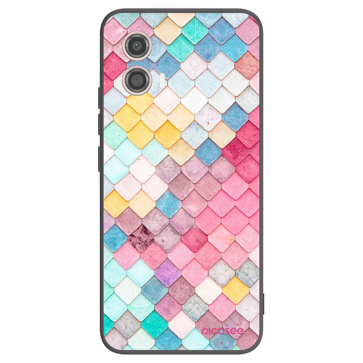 Picasee silikonový černý obal pro Motorola Moto G53 5G - Barevná střecha