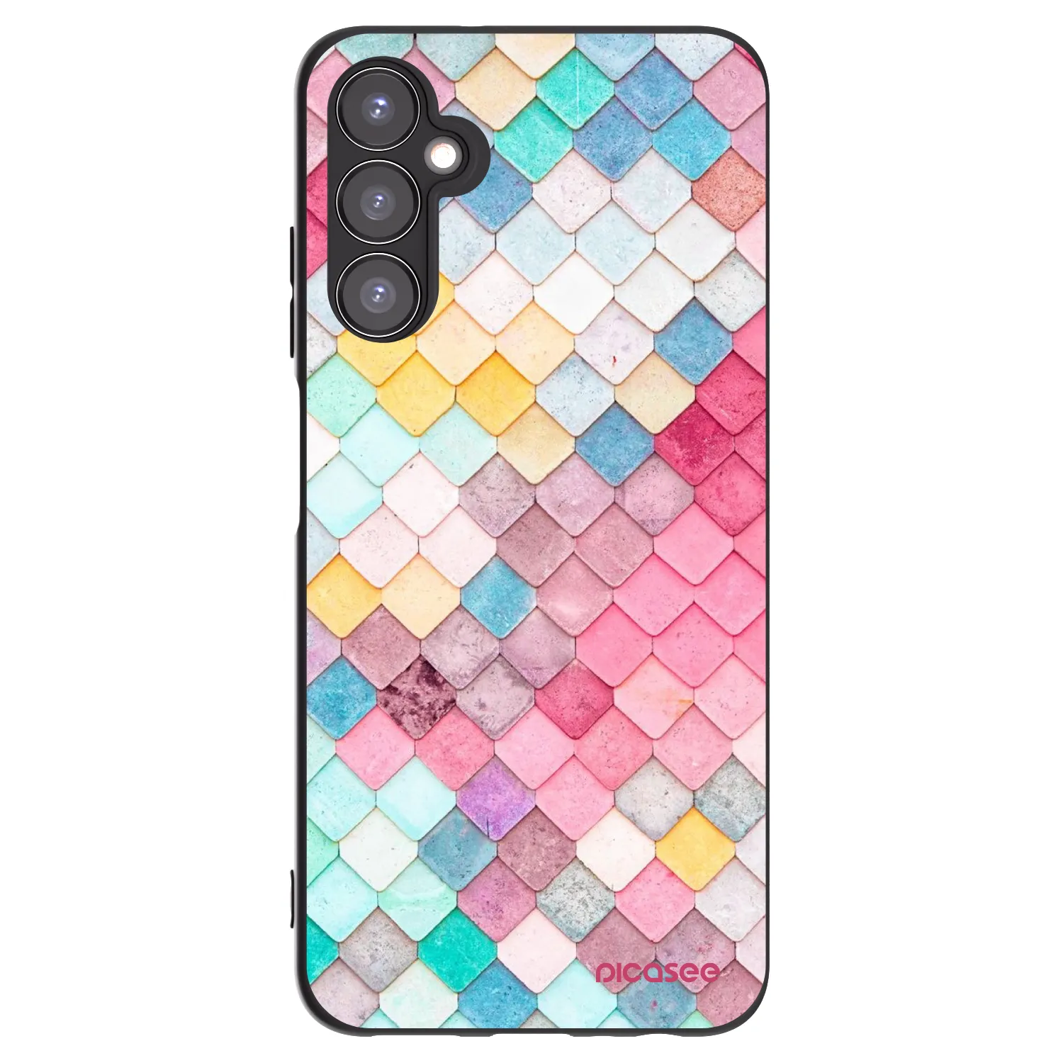 Picasee silikonový černý obal pro Samsung Galaxy A05s A057G - Barevná střecha
