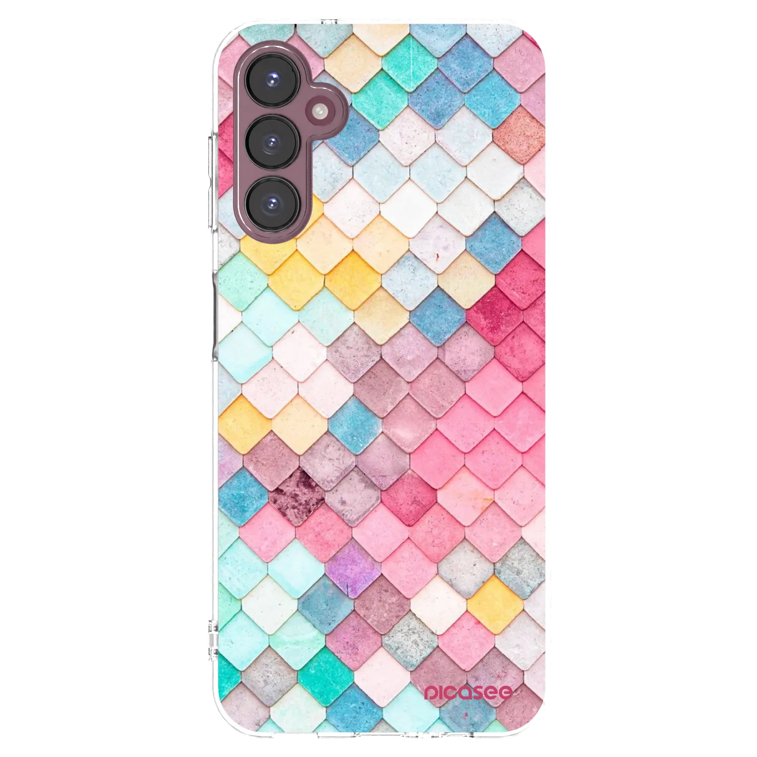 Picasee silikonový průhledný obal pro Samsung Galaxy A05s A057G - Barevná střecha