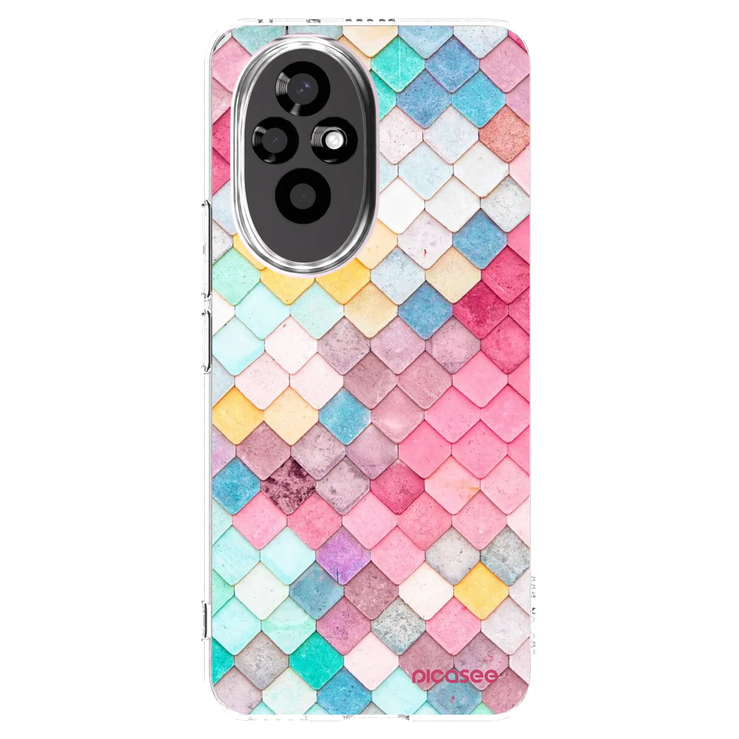 Picasee silikonový průhledný obal pro Honor 200 5G - Barevná střecha