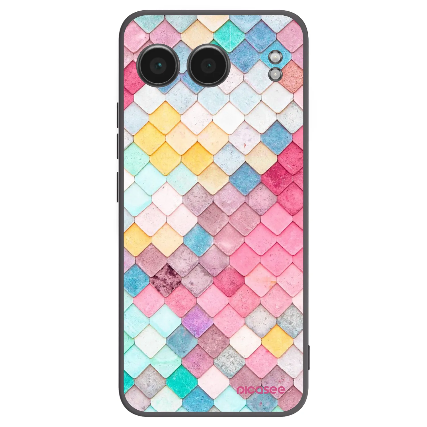 Picasee silikonový černý obal pro OnePlus Nord 4 - Barevná střecha