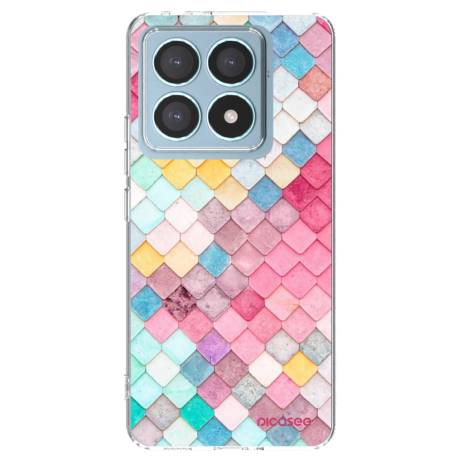 Picasee silikonový průhledný obal pro Xiaomi 14T Pro - Barevná střecha