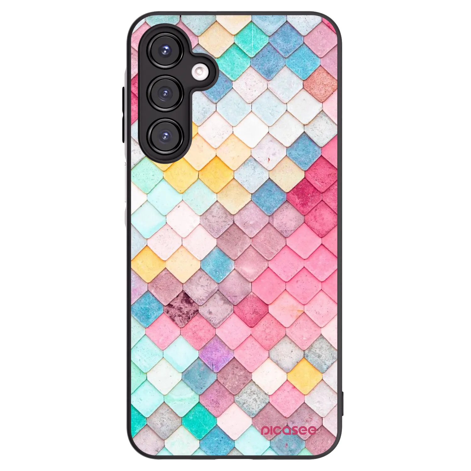 Picasee silikonový černý obal pro Samsung Galaxy A16 5G - Barevná střecha