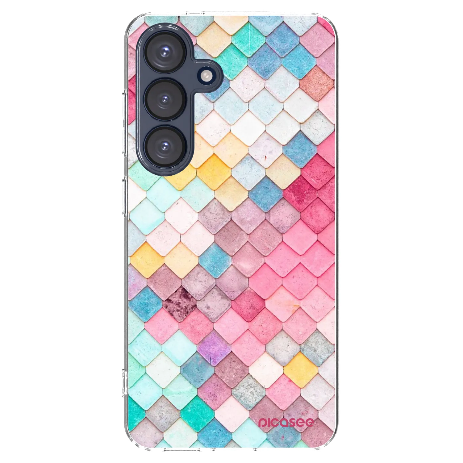 Picasee silikonový průhledný obal pro Samsung Galaxy S25 5G - Barevná střecha
