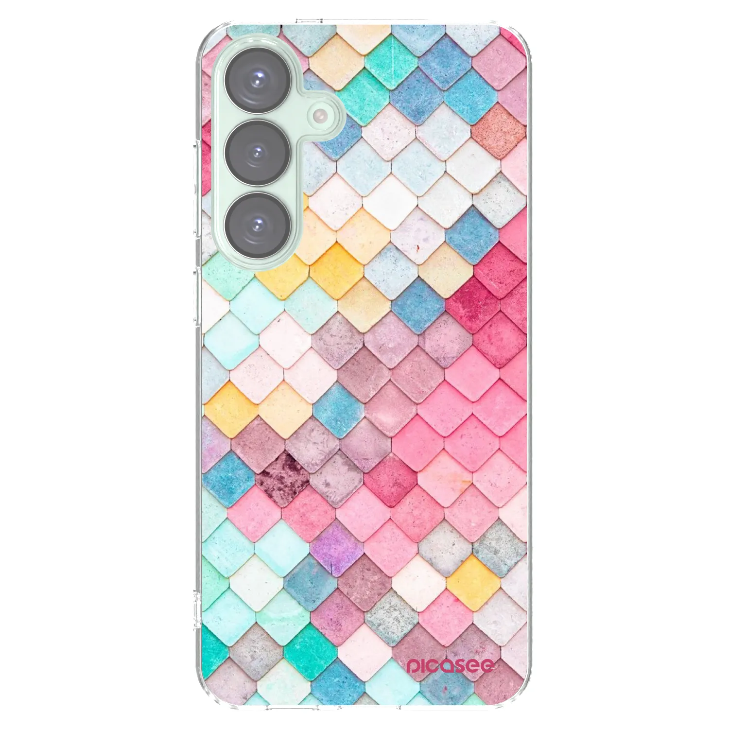 Picasee silikonový průhledný obal pro Samsung Galaxy S25+ 5G - Barevná střecha