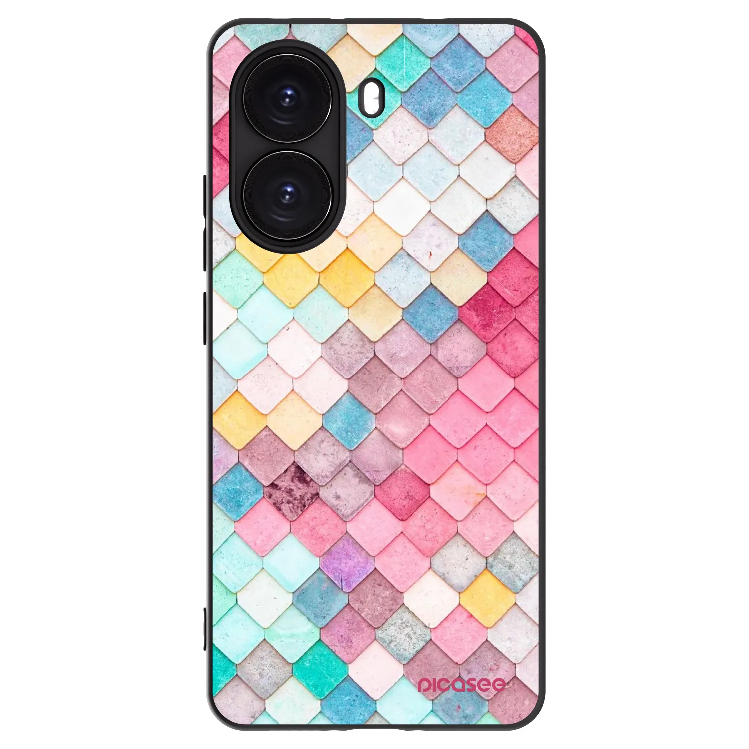 Picasee silikonový černý obal pro Xiaomi Poco X7 Pro 5G - Barevná střecha