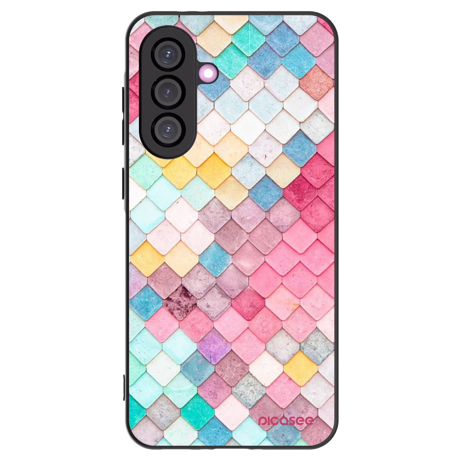 Picasee silikonový černý obal pro Samsung Galaxy A56 5G A566B - Barevná střecha