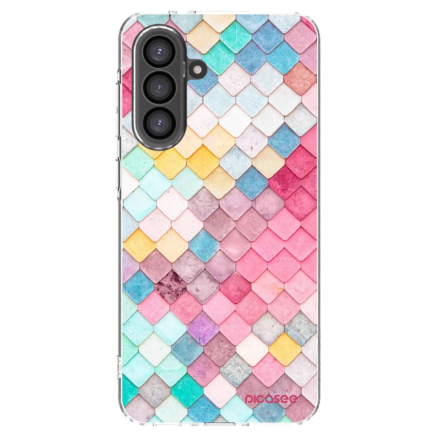Picasee silikonový průhledný obal pro Samsung Galaxy A36 5G - Barevná střecha