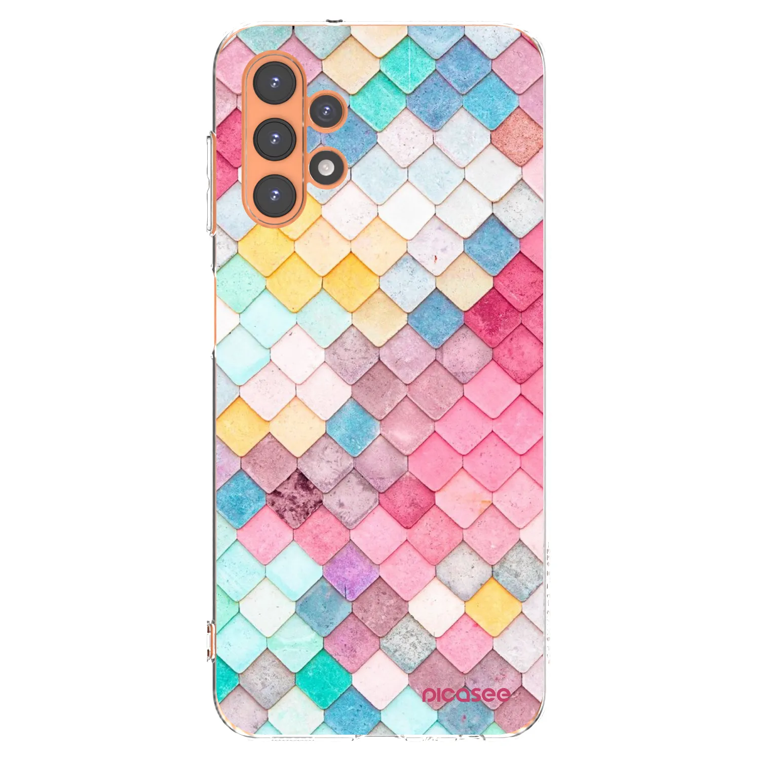 Picasee silikonový průhledný obal pro Samsung Galaxy A13 5G - Barevná střecha