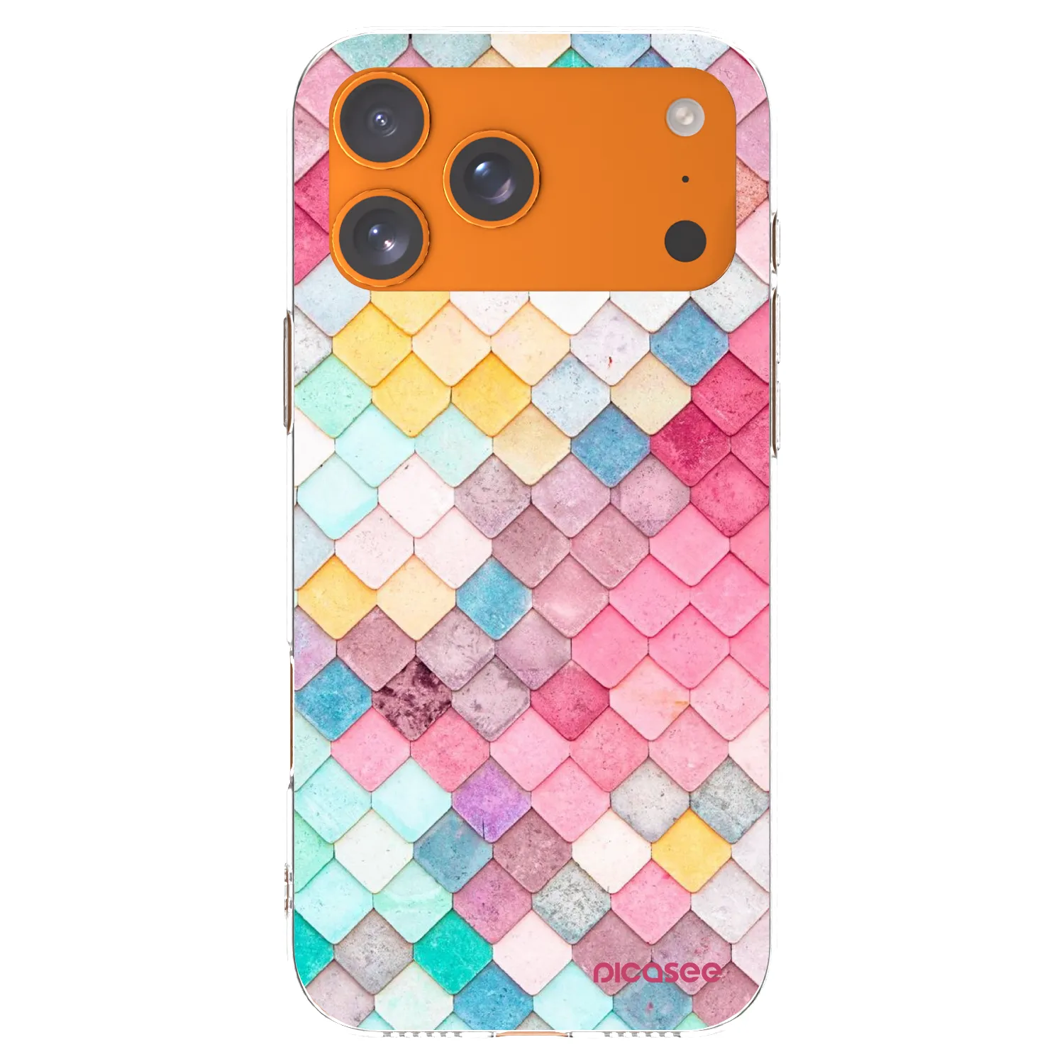 Picasee silikonový průhledný obal pro Apple iPhone 17 Pro Max - Barevná střecha
