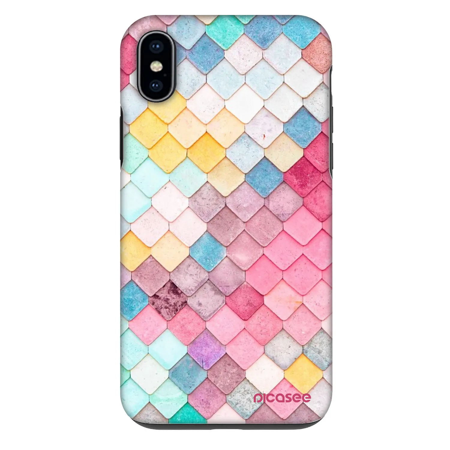 Picasee Fashion Case pro Apple iPhone XS Max - Barevná střecha