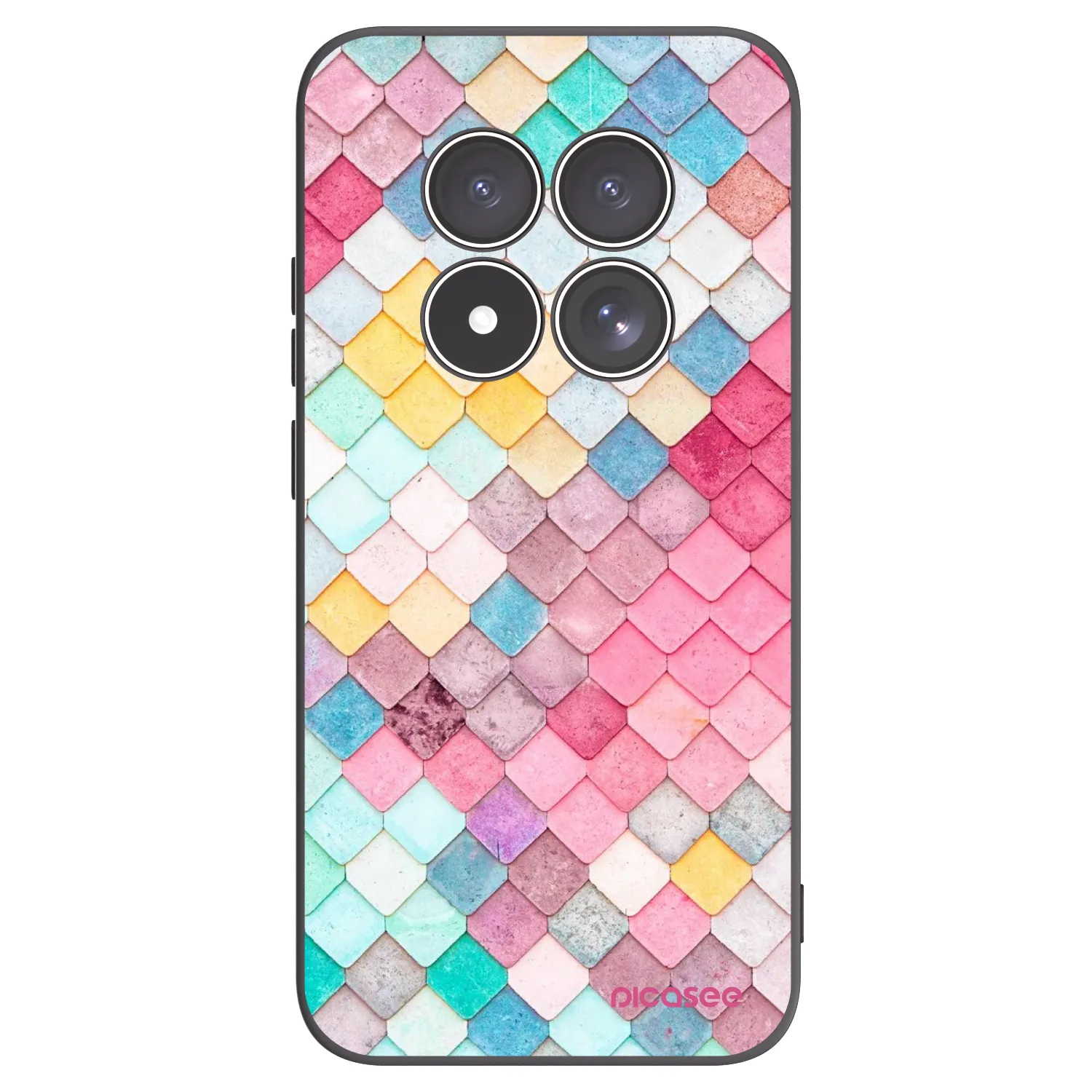 Picasee silikonový černý obal pro Xiaomi Redmi Note 15 Pro 4G - Barevná střecha