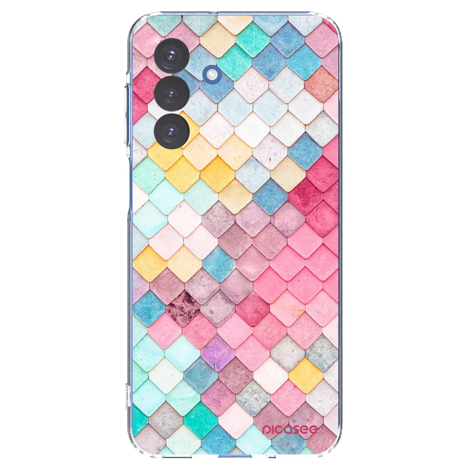 Picasee silikonový průhledný obal pro Samsung Galaxy A17 5G - Barevná střecha
