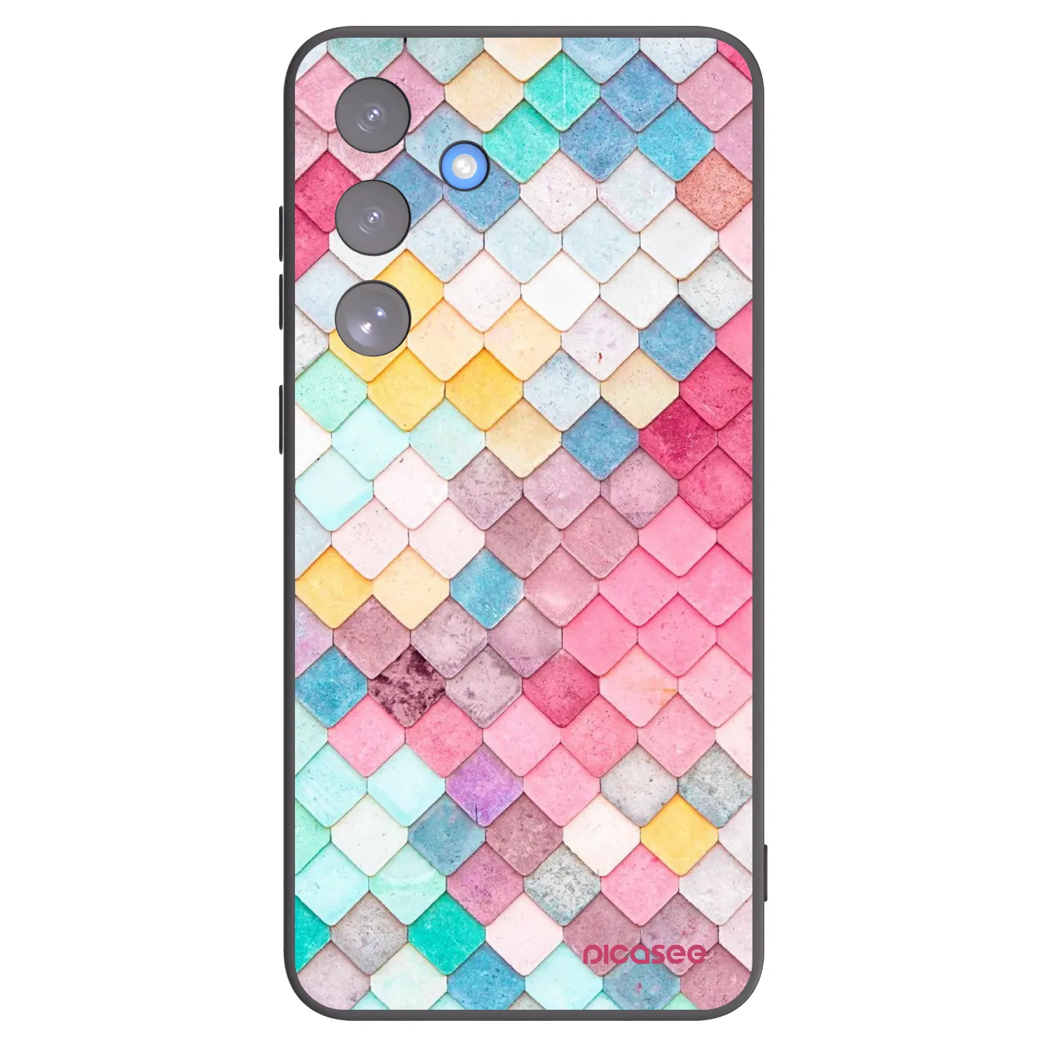 Picasee silikonový černý obal pro Samsung Galaxy S25 FE 5G - Barevná střecha