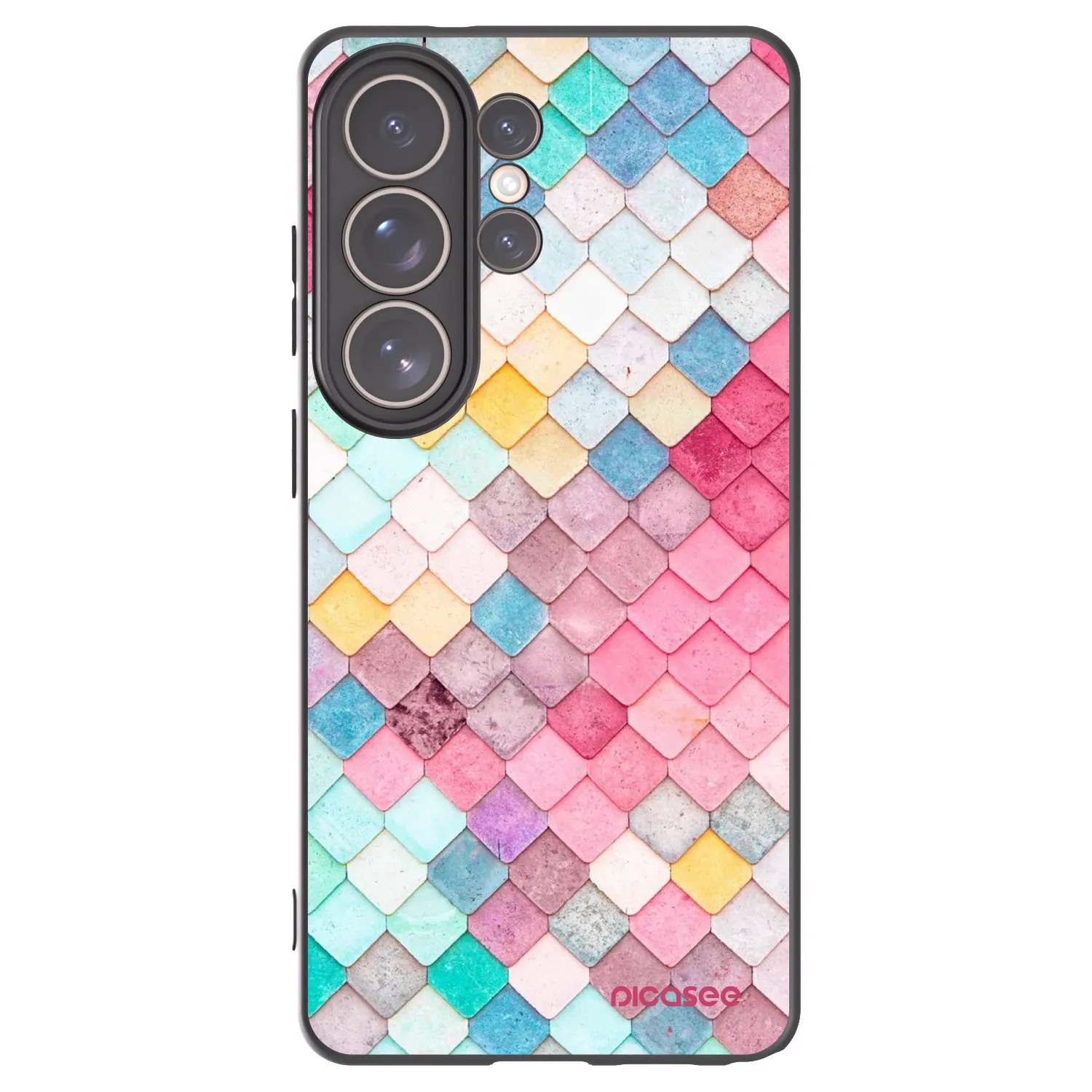 Picasee silikonový černý obal pro Samsung Galaxy S26 Ultra - Barevná střecha