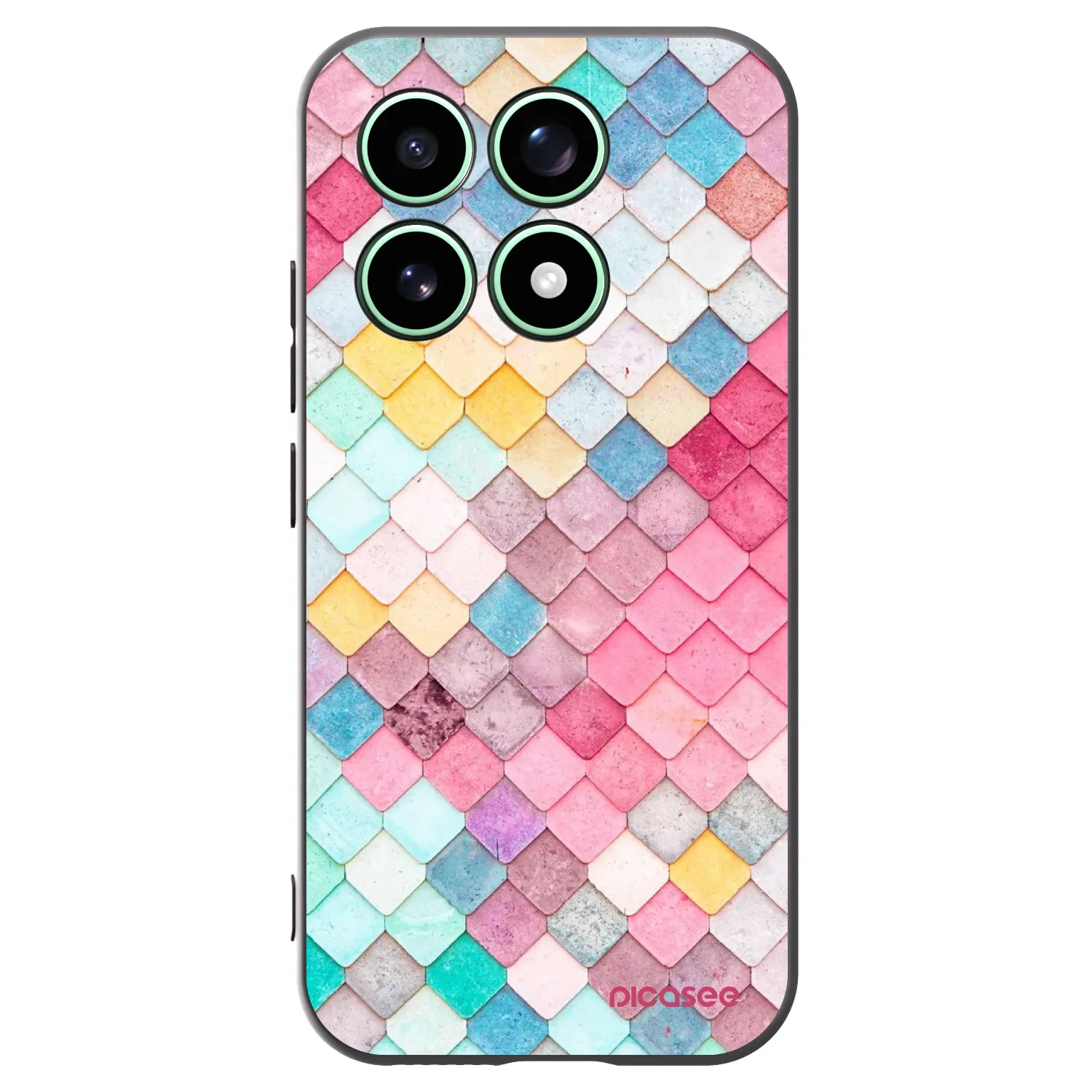 Picasee silikonový černý obal pro Xiaomi 17 - Barevná střecha