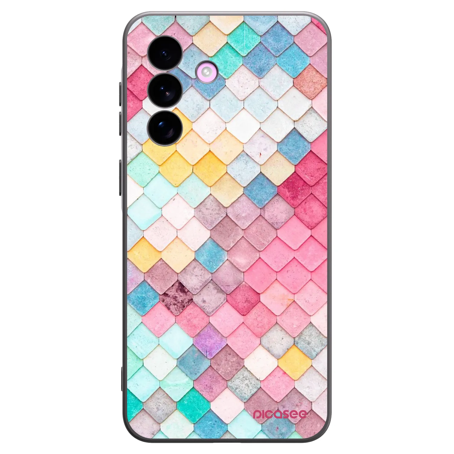 Picasee silikonový černý obal pro Samsung Galaxy A57 5G - Barevná střecha