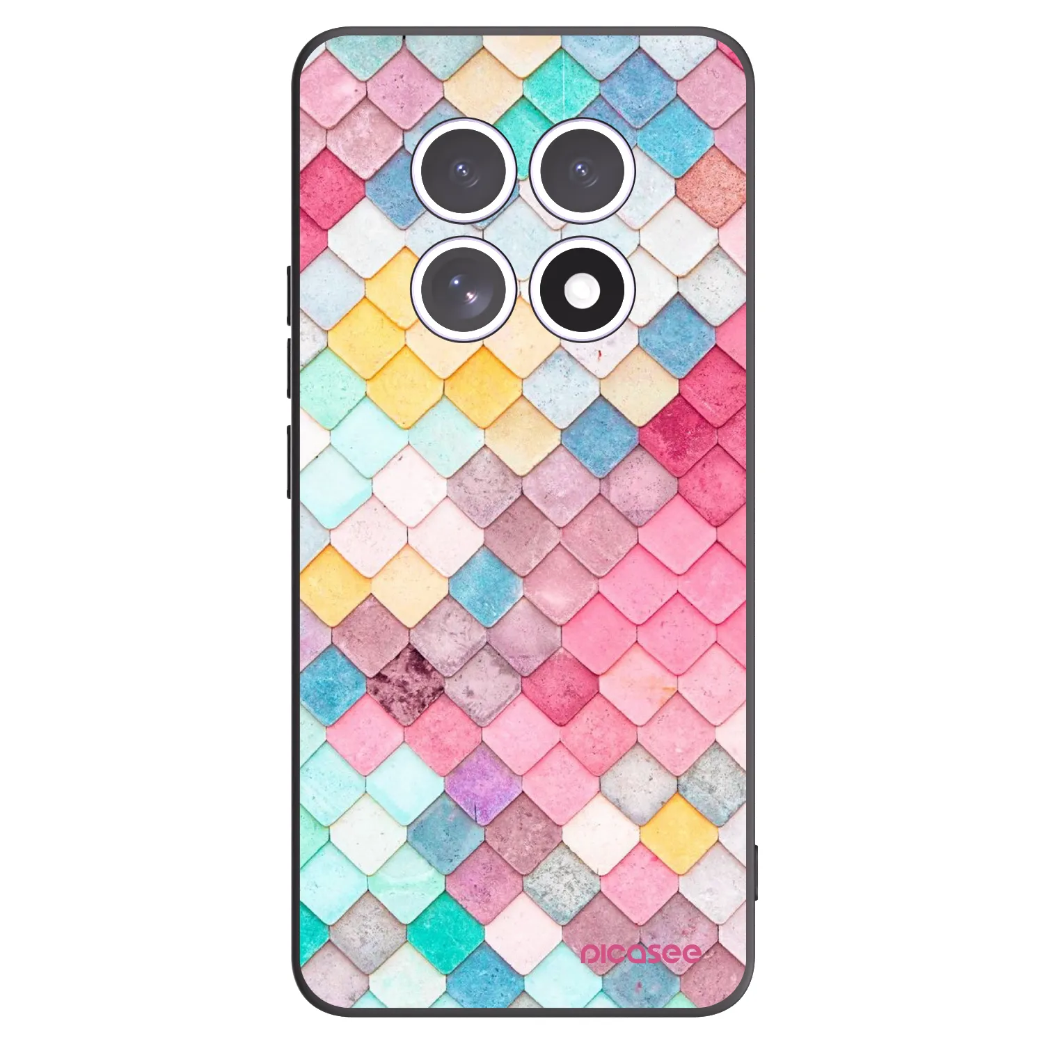 Picasee silikonový černý obal pro Xiaomi Redmi Note 15 5G - Barevná střecha