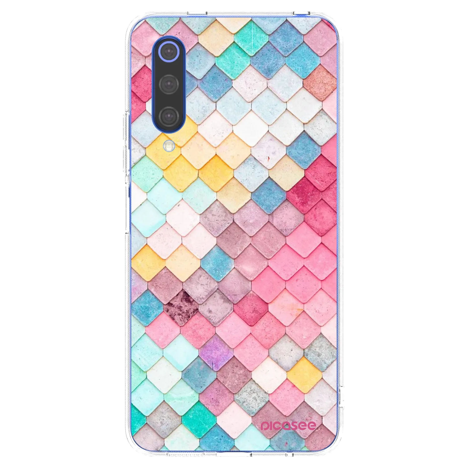 Picasee silikonový průhledný obal pro Xiaomi Mi 9 SE - Barevná střecha