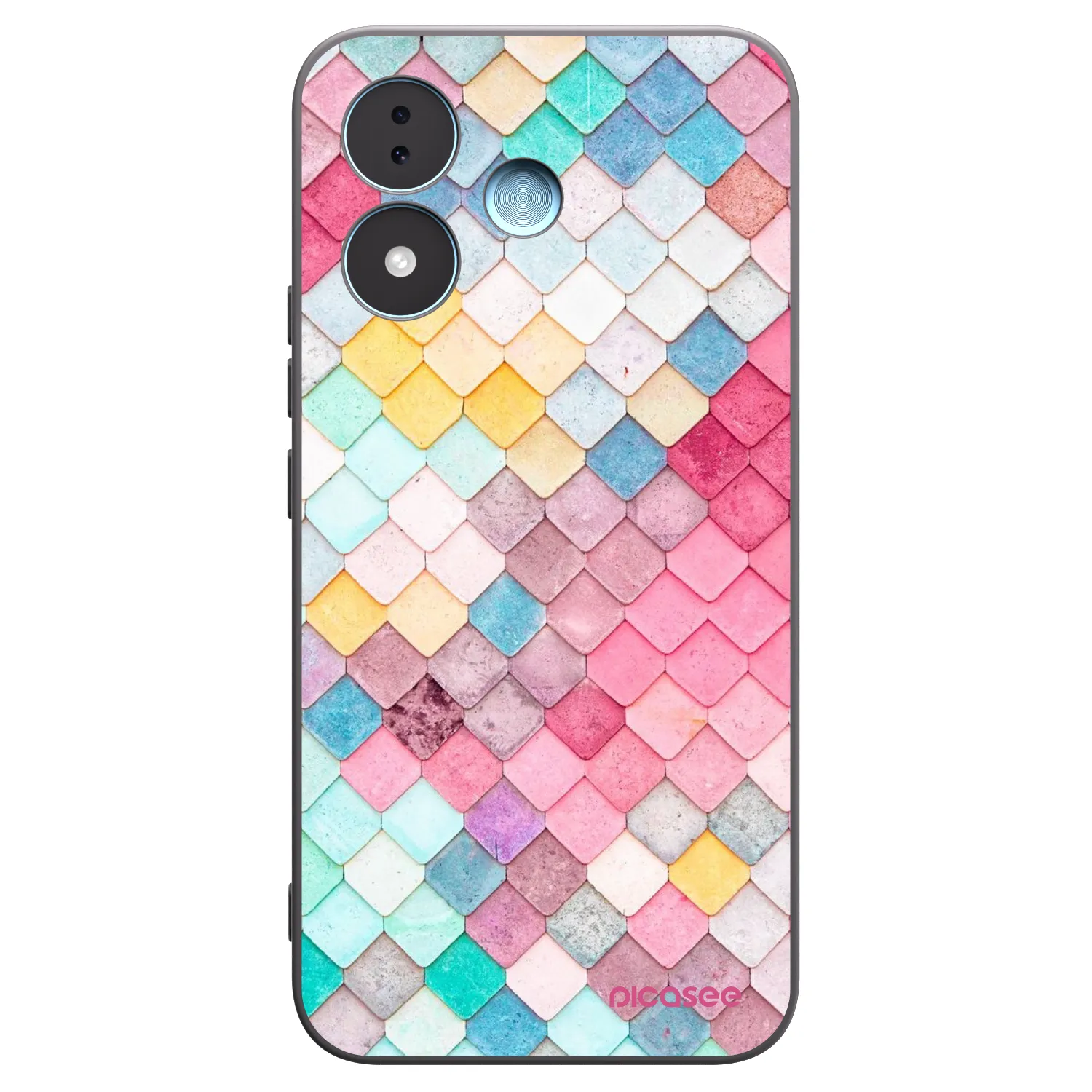 Picasee silikonový černý obal pro Xiaomi Redmi Note 17 5G - Barevná střecha