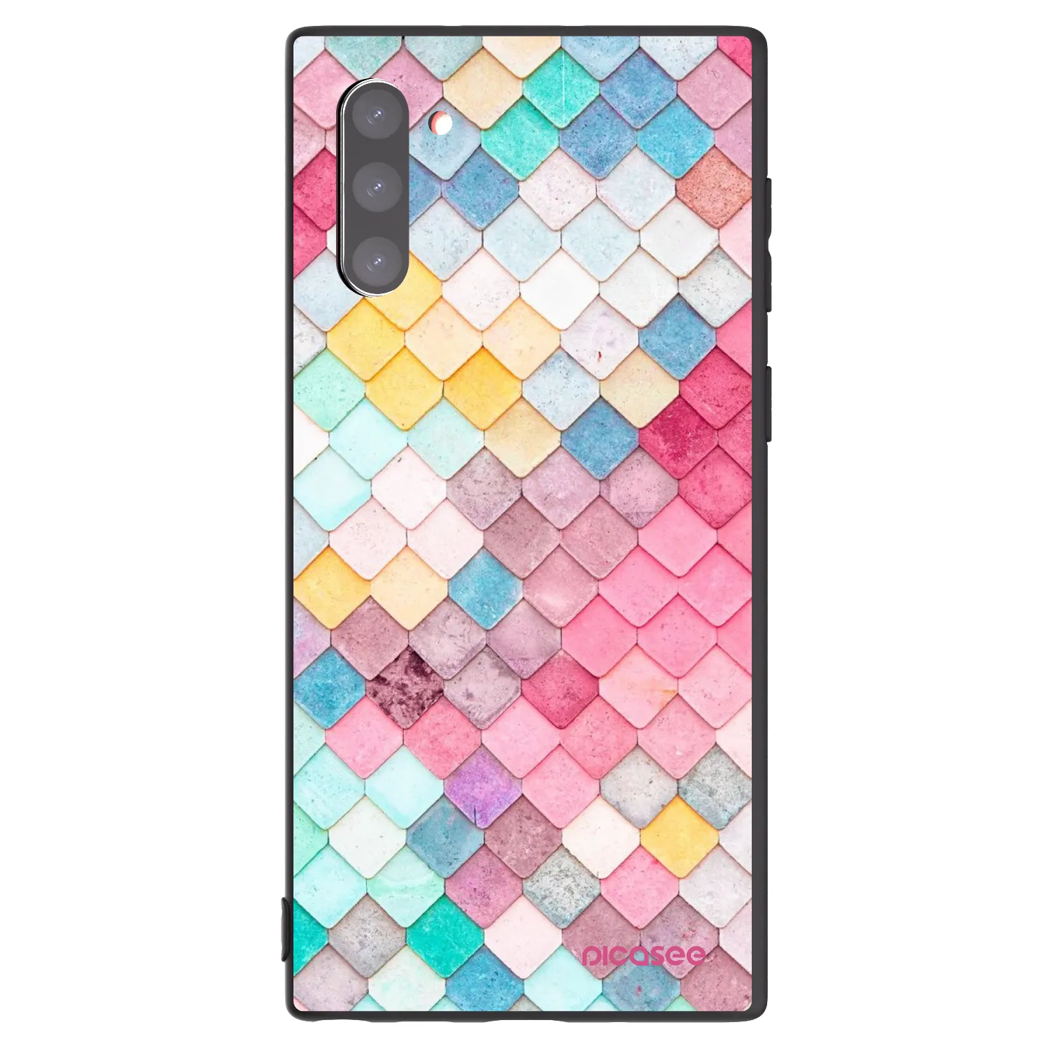 Picasee silikonový černý obal pro Samsung Galaxy Note 10 N970F - Barevná střecha
