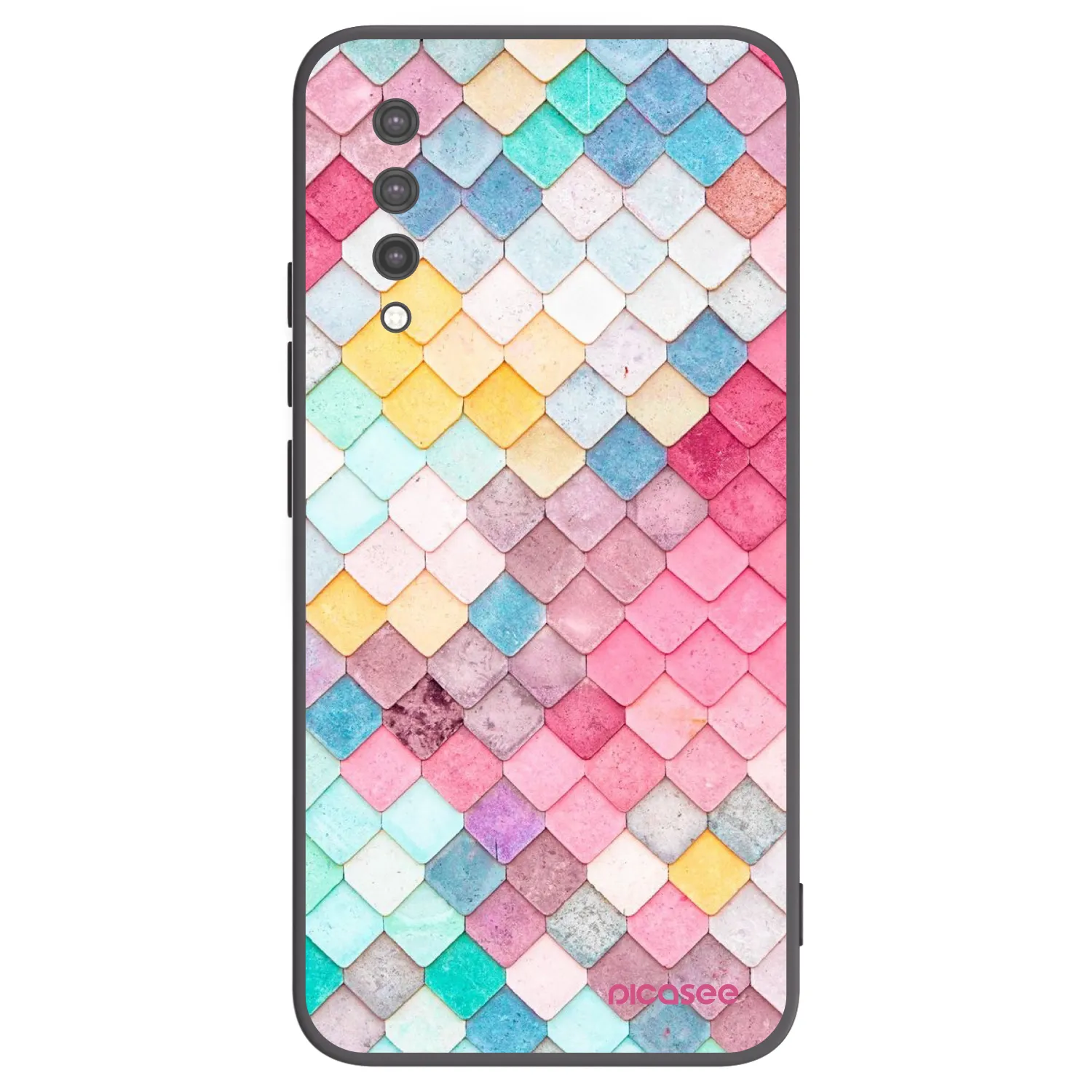 Picasee silikonový černý obal pro Xiaomi Mi 9 Lite - Barevná střecha