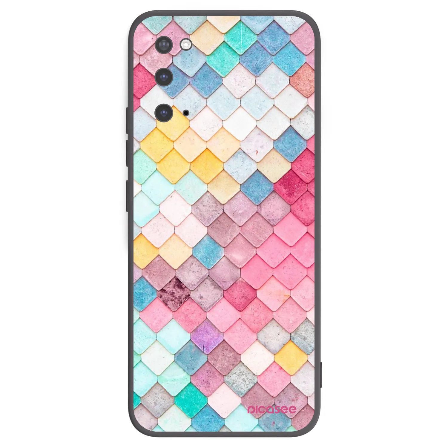Picasee silikonový černý obal pro Samsung Galaxy S20 G980F - Barevná střecha