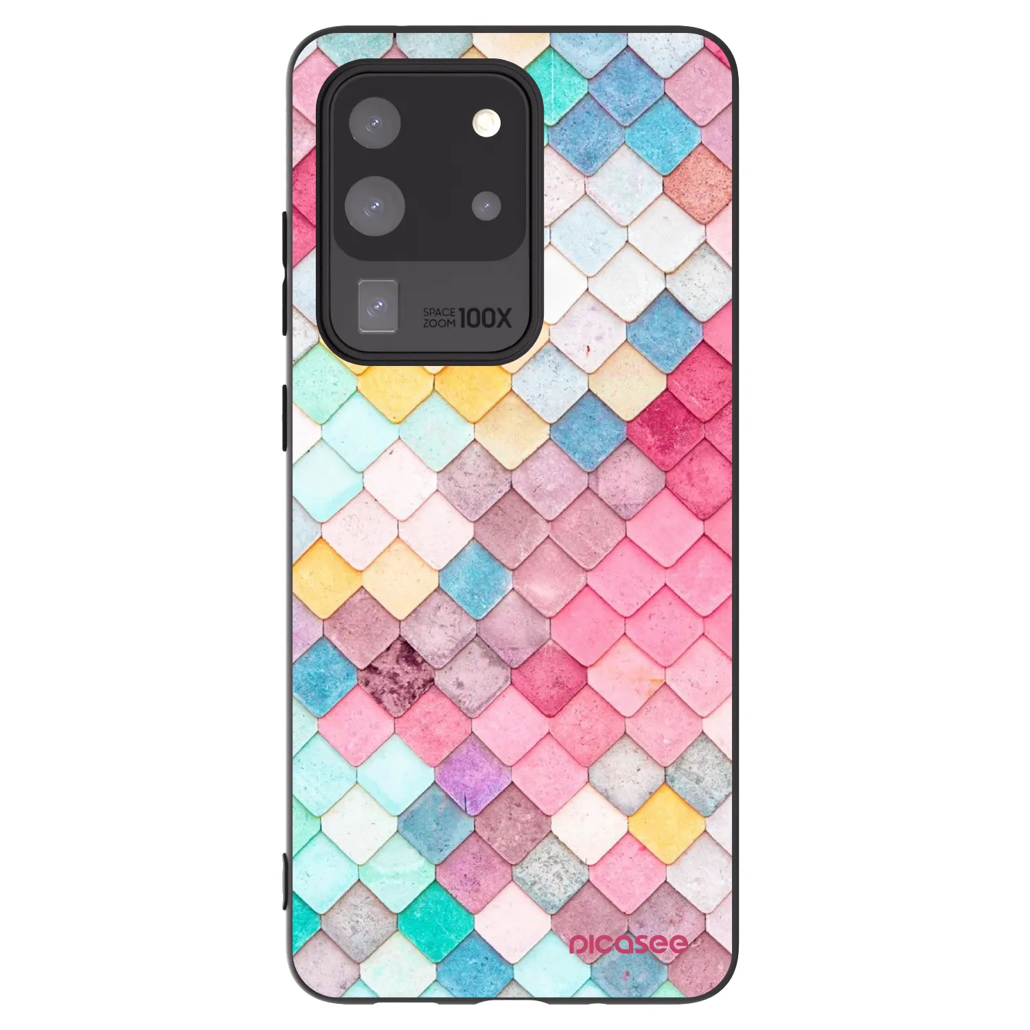 Picasee silikonový černý obal pro Samsung Galaxy S20 Ultra 5G G988F - Barevná střecha