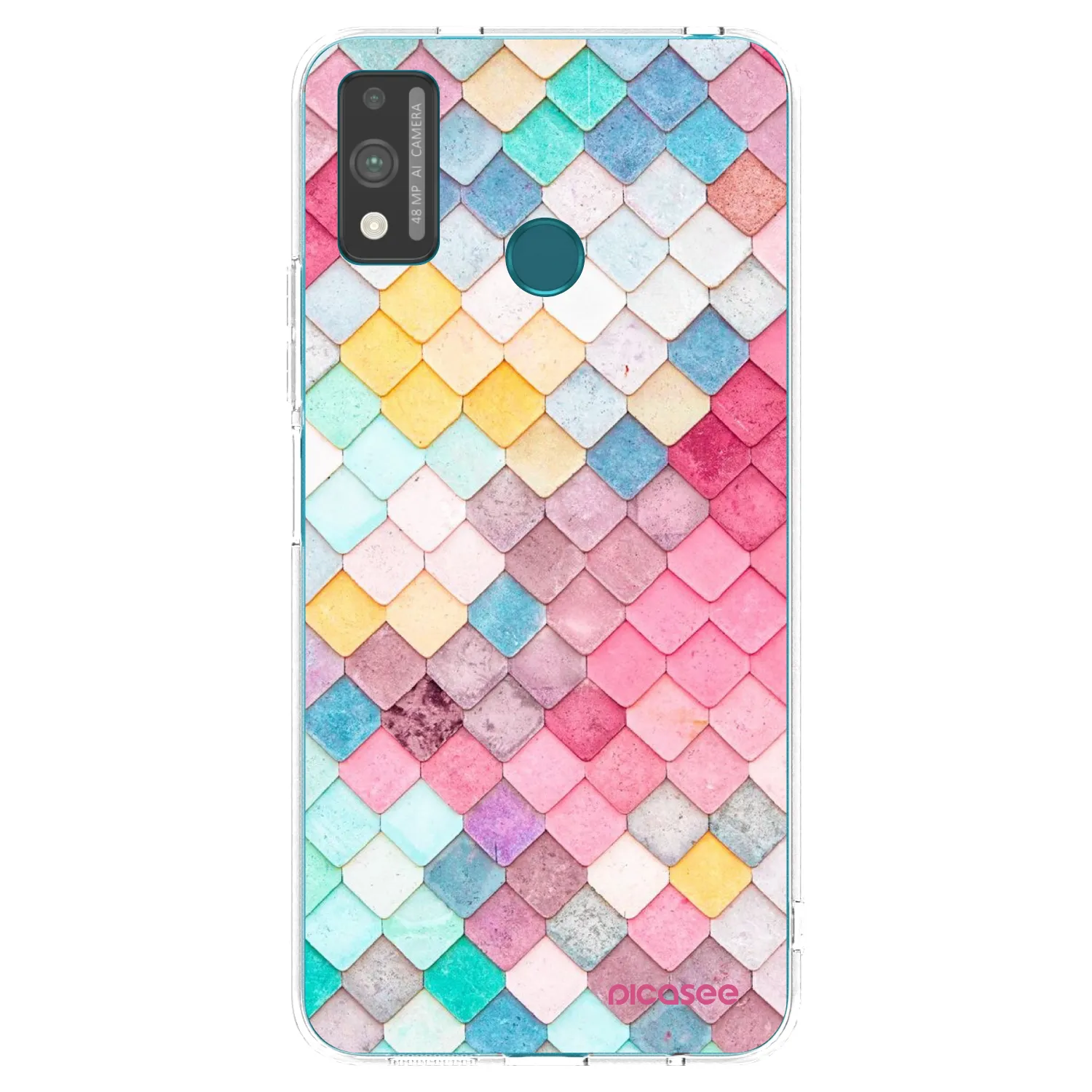 Picasee silikonový průhledný obal pro Honor 9X Lite - Barevná střecha