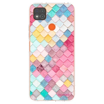 Picasee silikonový průhledný obal pro Xiaomi Redmi 9C - Barevná střecha