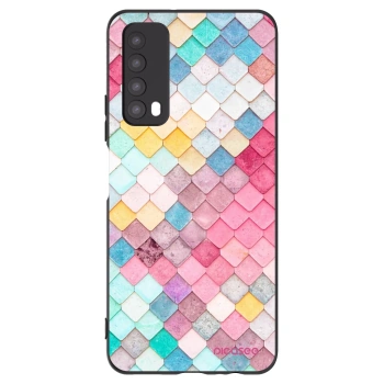 Picasee silikonový černý obal pro Huawei P Smart 2021 - Barevná střecha