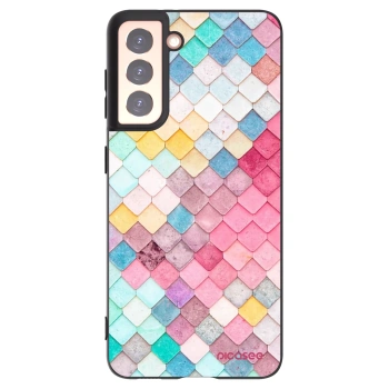 Picasee silikonový černý obal pro Samsung Galaxy S21 5G G991B - Barevná střecha