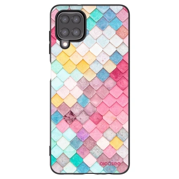 Picasee silikonový černý obal pro Samsung Galaxy A12 A125F - Barevná střecha