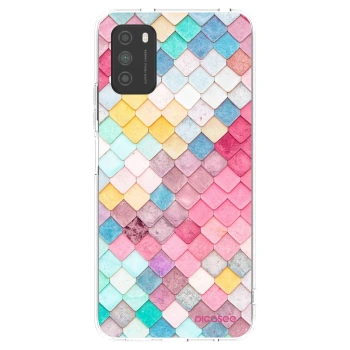 Picasee silikonový průhledný obal pro Xiaomi Poco M3 - Barevná střecha