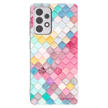 Picasee silikonový průhledný obal pro Samsung Galaxy A52 5G A525F - Barevná střecha