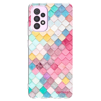 Picasee silikonový průhledný obal pro Samsung Galaxy A32 5G A326B - Barevná střecha
