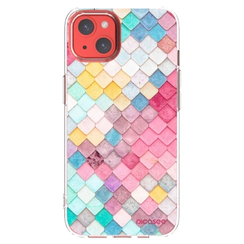 Picasee silikonový průhledný obal pro Apple iPhone 13 - Barevná střecha