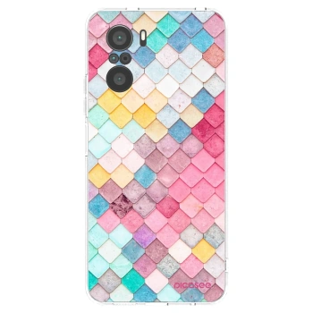 Picasee silikonový průhledný obal pro Xiaomi Poco F3 - Barevná střecha
