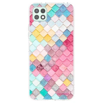 Picasee silikonový průhledný obal pro Samsung Galaxy A22 A226B 5G - Barevná střecha